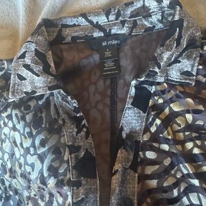 Ali Miles Women's Animal Print Blazer